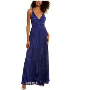 Elegant Blue Women's Dress